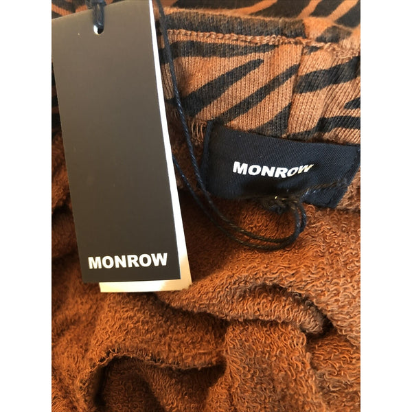 Monrow Zebra Girlfriend Sweatpants Carmel Size XS