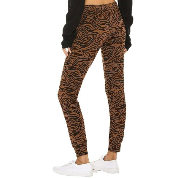 Monrow Zebra Girlfriend Sweatpants Carmel Size XS